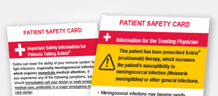 Patient safety card.